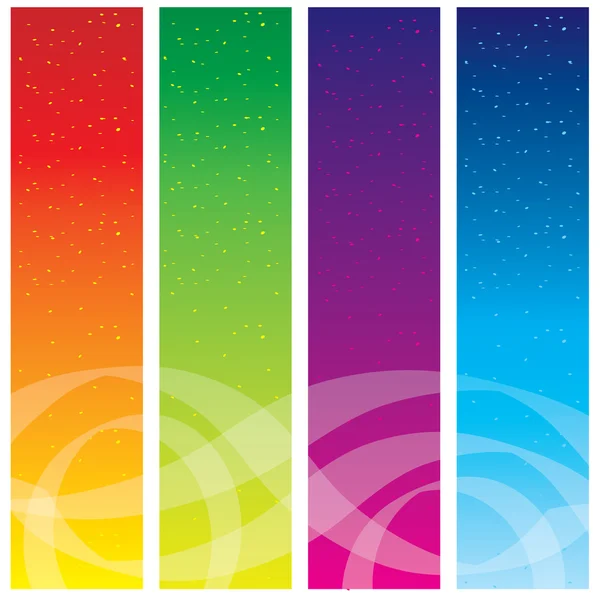 Set di banner colorati — Vettoriale Stock