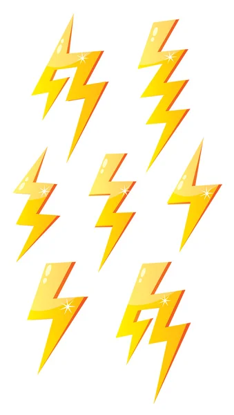 Cartoon lightning — Stock vektor