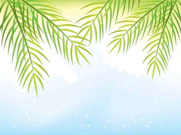 Groene fir takken op een witte background.vector — Stockvector