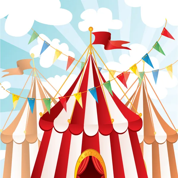 Zirkus-Hintergrund — Stockvektor