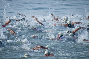 Triathlon Swimmers clipart