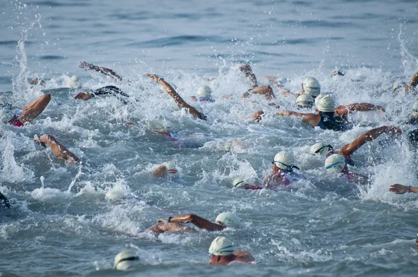 Triathlon simmare — Stockfoto