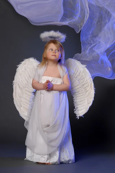 Girl angel Stock Image
