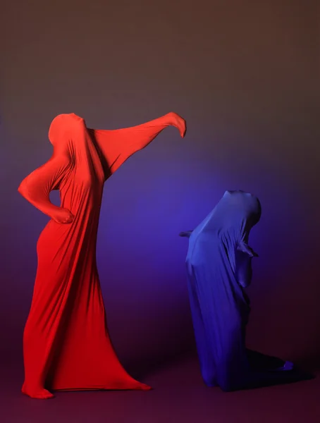 Two abstract dancing figures — Stock Photo, Image