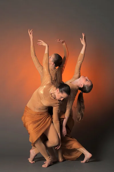 Három táncosok — Stock Fotó