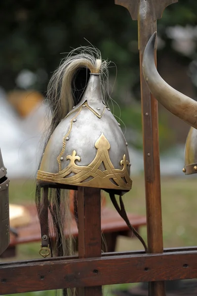 Medieval Helmets — Stock Photo, Image
