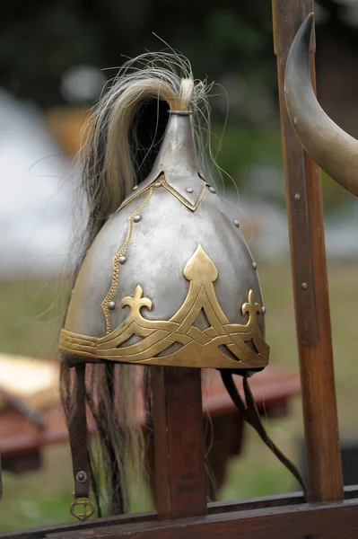 中世のヘルメット — ストック写真