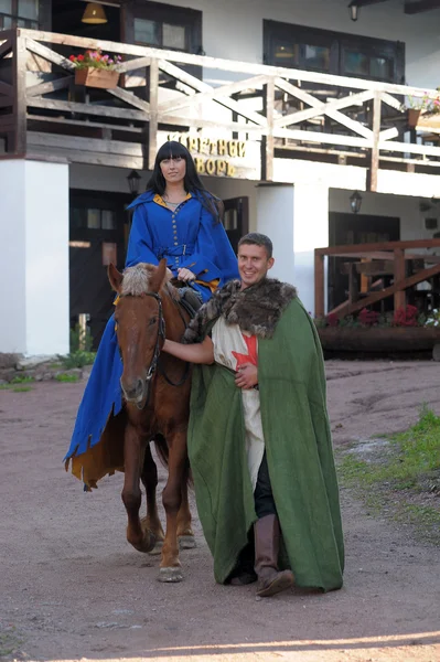 Love story in the medieval style — Stock Photo, Image