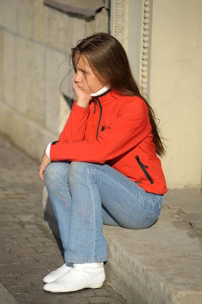 Szomorú lány — Stock Fotó
