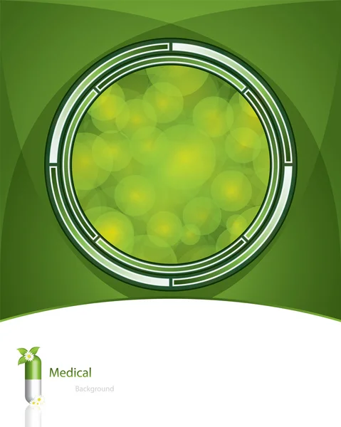 stock vector Green medical background