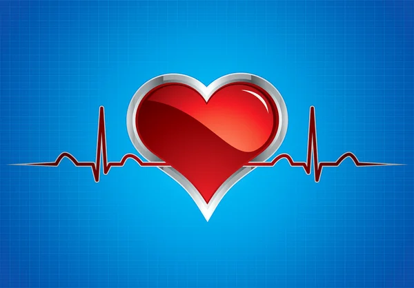 Batimentos cardíacos —  Vetores de Stock