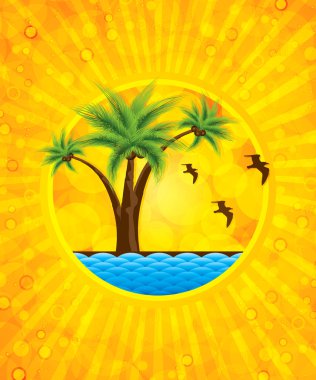 Yellow summer background clipart