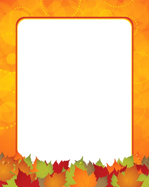 Herfst bladeren frame — Stockvector