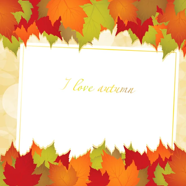 Podzimní pozadí — Stockový vektor