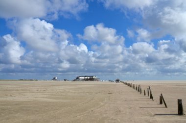 Beach of St. Peter Ording clipart