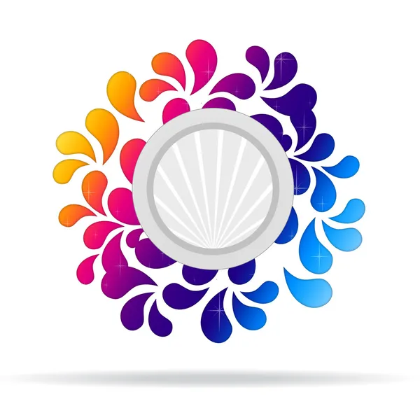Flowery, Abstract Icon — Stock Photo, Image