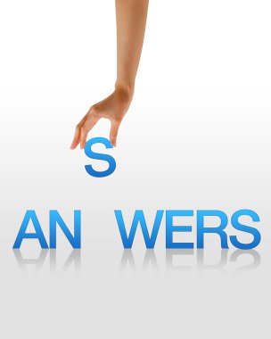 Answers - Hand clipart