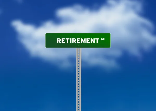Pension Vägmärke — Stockfoto