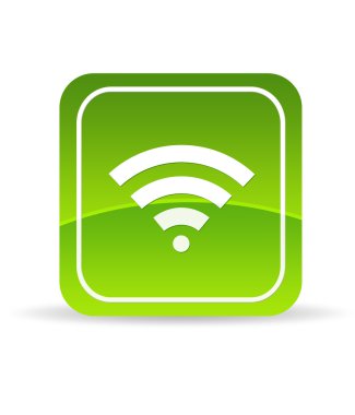 Green Wifi Icon clipart