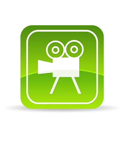 stock image Green Video Camera Icon