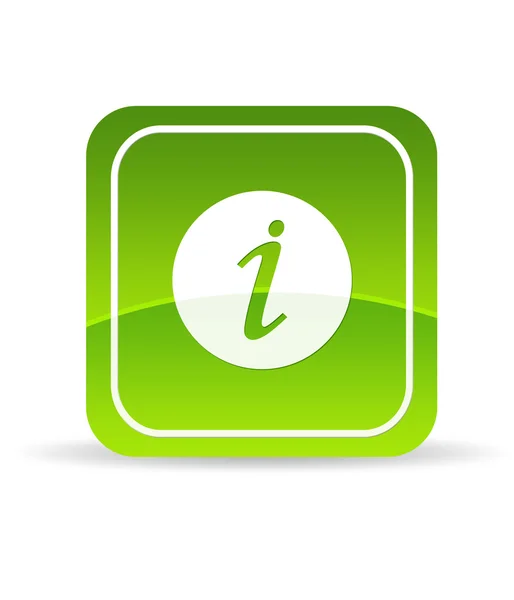 Grünes Info-Symbol — Stockfoto