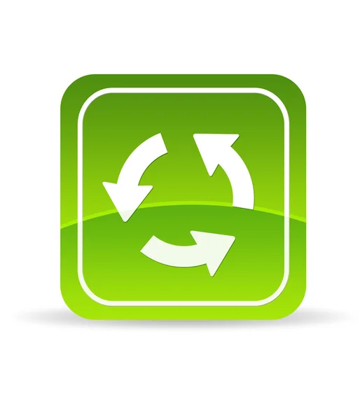 Grünes Reload-Symbol — Stockfoto