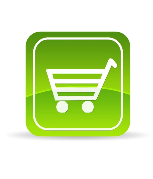 Icono del comercio electrónico verde —  Fotos de Stock