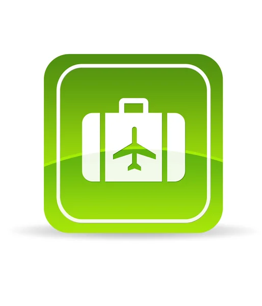 Grüne Reise-Ikone — Stockfoto