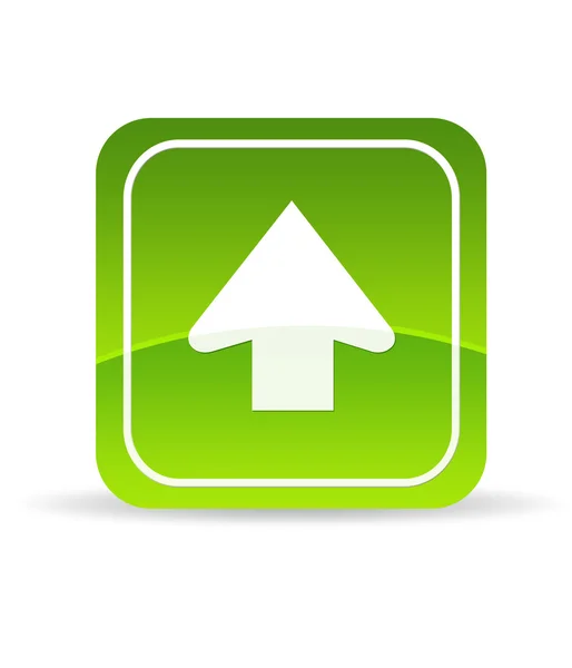 Grünes Upload-Symbol — Stockfoto