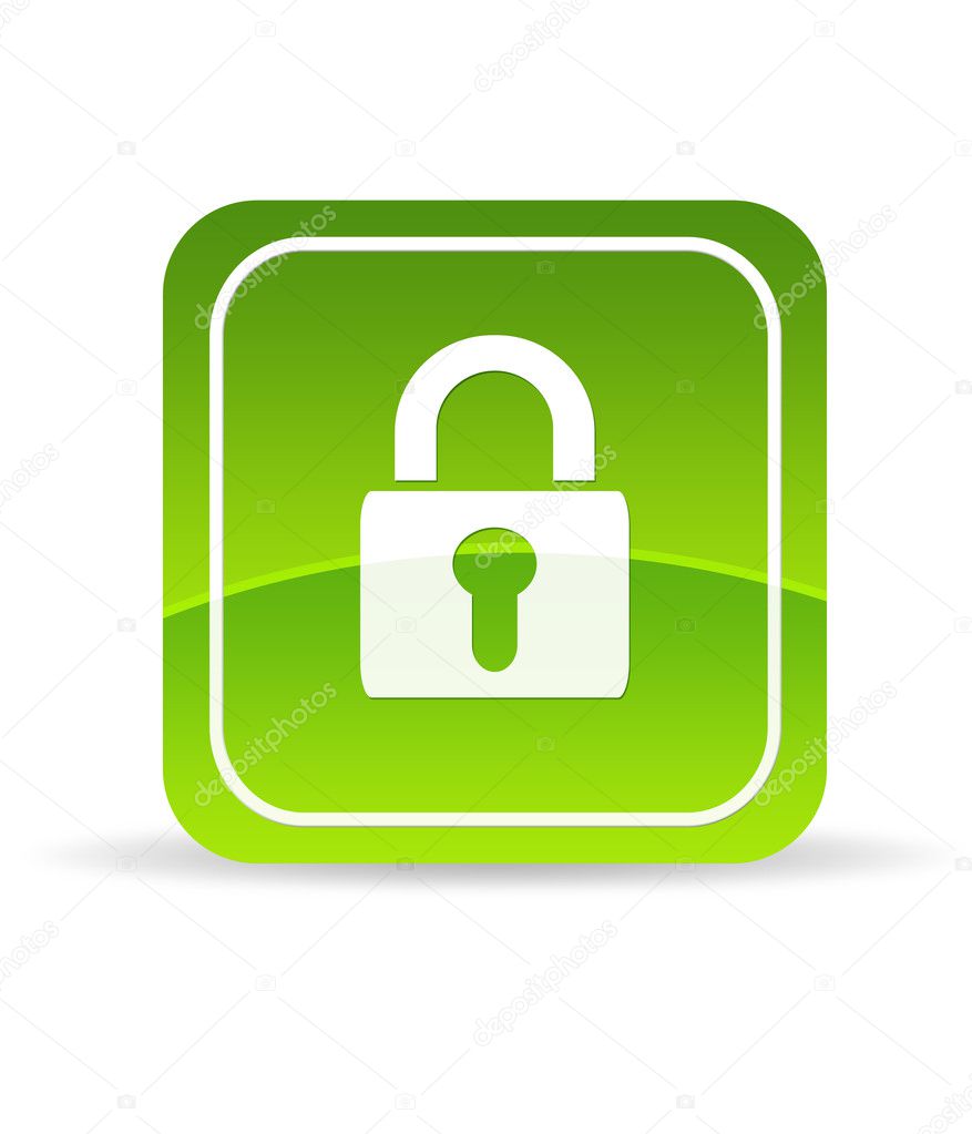Green Lock Icon