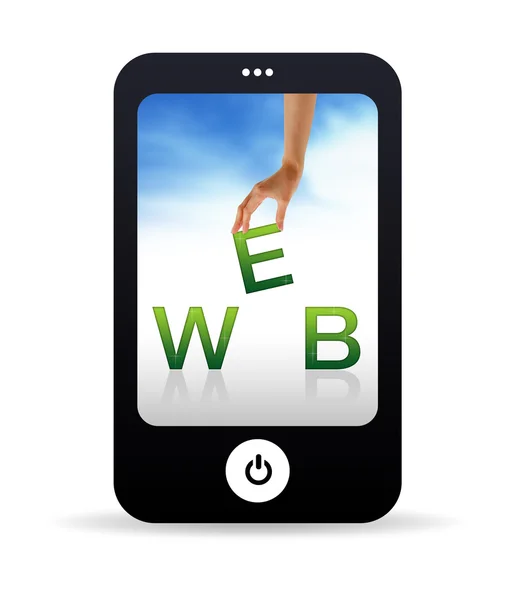Web Mobile Phone — Stock Photo, Image