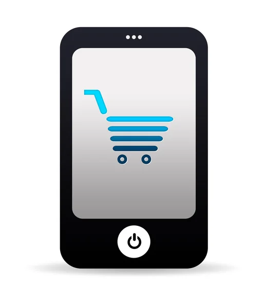 E-commerce mobiele telefoon — Stockfoto