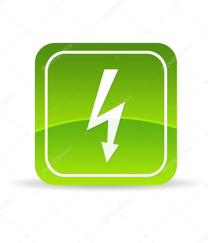 Green lightning bolt Icon