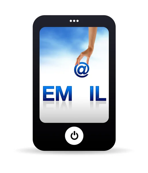 E-mail telefon komórkowy — Zdjęcie stockowe
