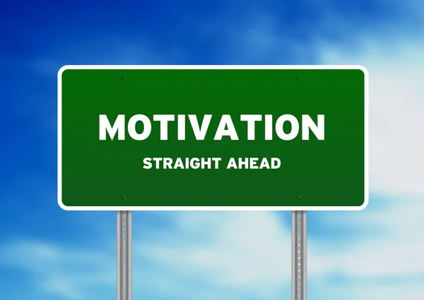 Motivation Straßenschild — Stockfoto