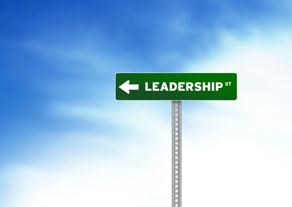 Leadership Road Sign — Stock Photo, Image