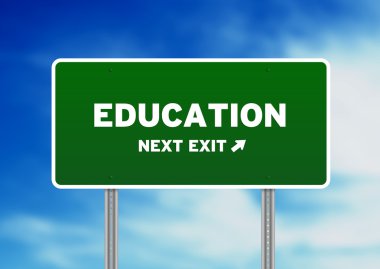 Education Street Sign clipart