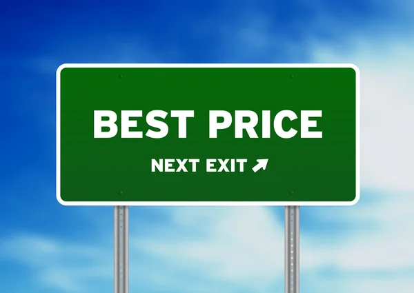 Best Price Highway Sign — Stock Photo, Image