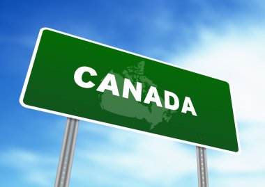 Canada Highway Sign clipart