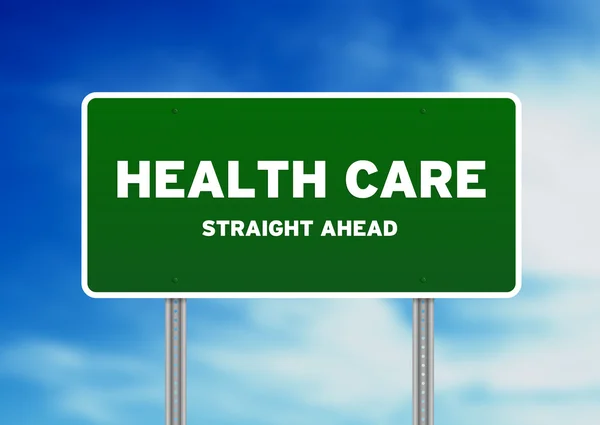 Health Care Highway Sign — Stock Photo, Image