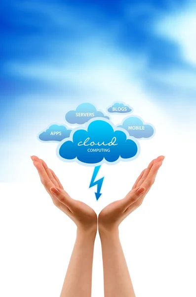 Serviços de nuvem — Fotografia de Stock