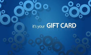 Blue object Giftcard clipart