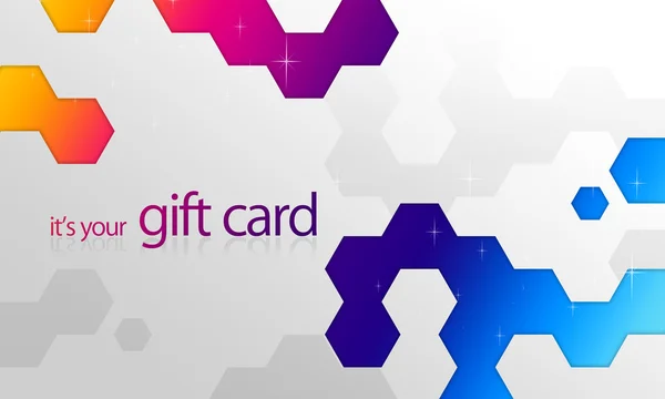 Rainbow Elements Gift Card — Stock Photo, Image