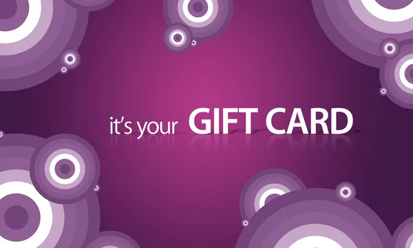 Purple Gift Card — Stock Photo, Image