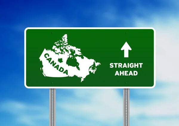 Знак шосе Канади — стокове фото
