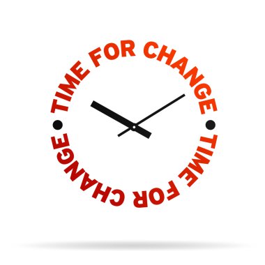 Time For Change Clock clipart