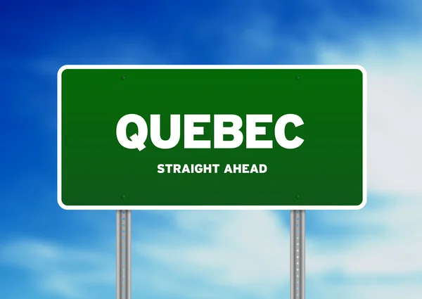 Quebec Highway Sign — Stock Photo, Image