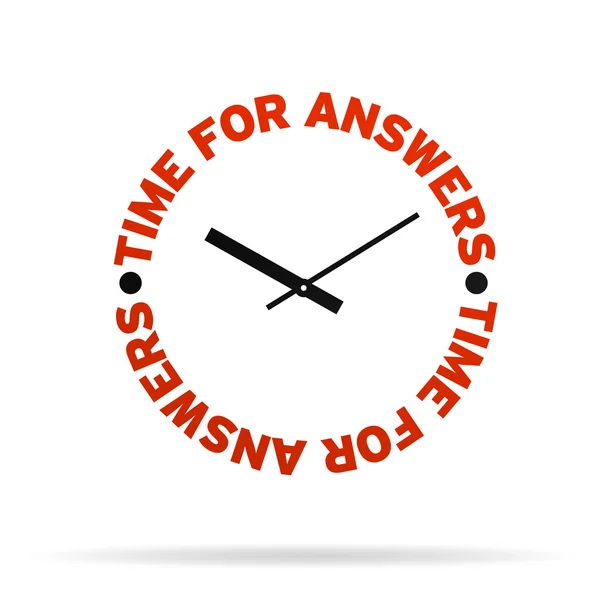Tiempo para el reloj de respuestas — Foto de Stock
