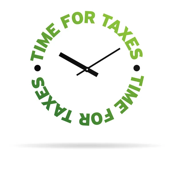 Tempo para impostos — Fotografia de Stock
