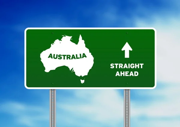 Australia Highway Sign — Stock Photo, Image